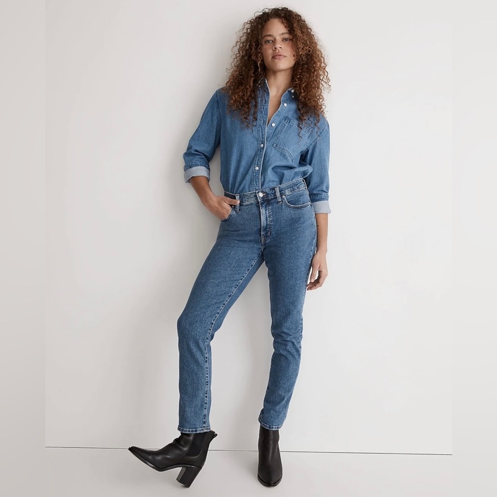 MADEWELL The Mid Rise Perfect Vintage Straight Jean